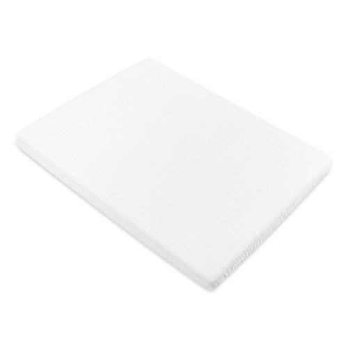 Plain White Muslin AllStages Midi Crib Sheet in GOTS Certified Organic